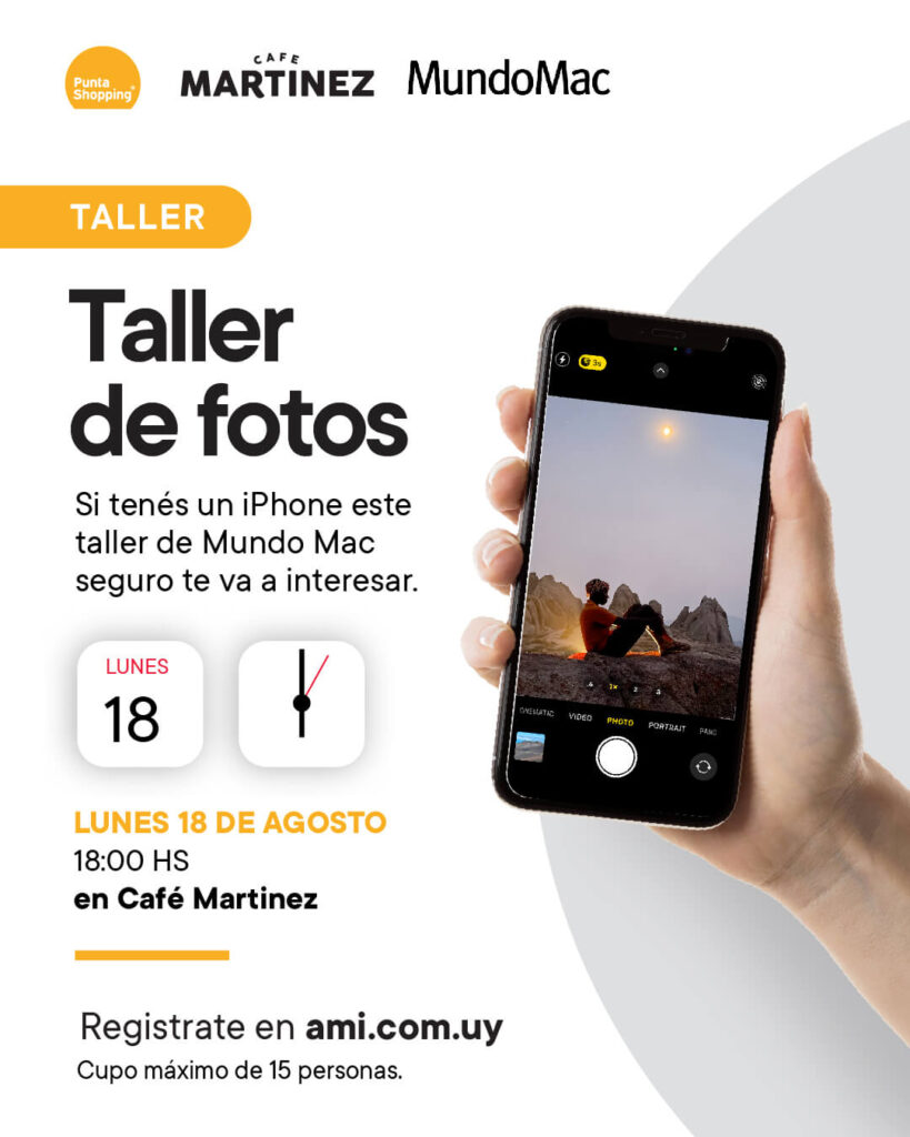 Taller de fotos en Mundo Mac