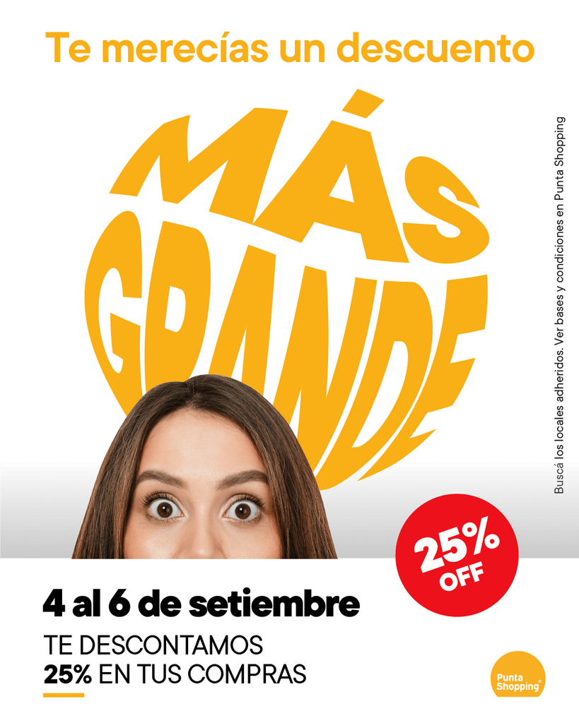 25% OFF en Punta Shopping